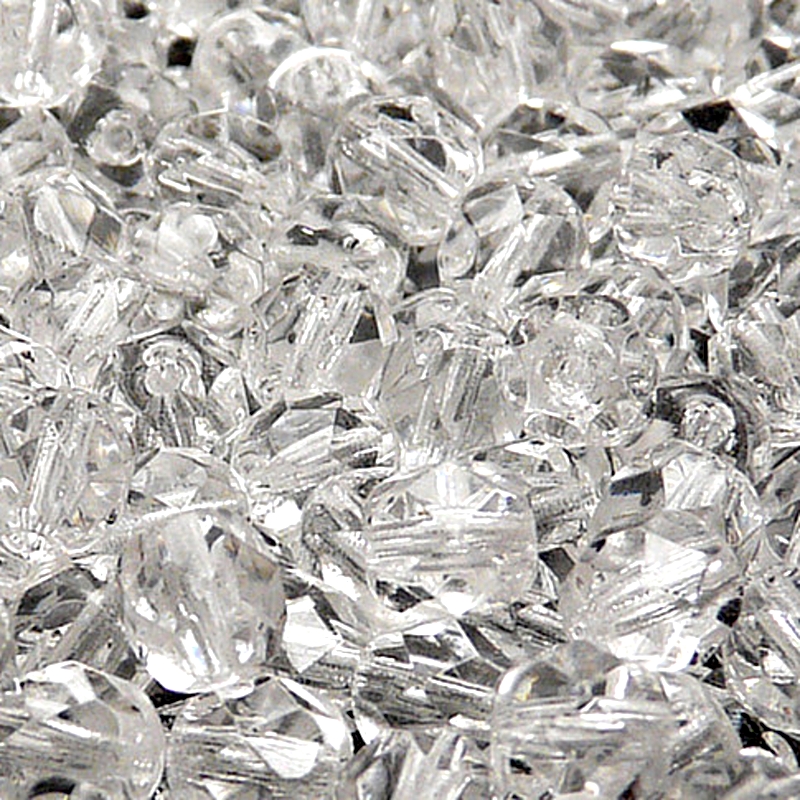 25pcs Czech Fire Polished Faceted Glass Beads Round 8mm Crystal