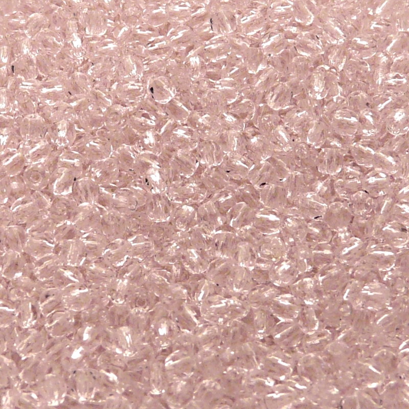 100pcs Czech Fire Polished Faceted Glass Beads Round 3mm Rosaline