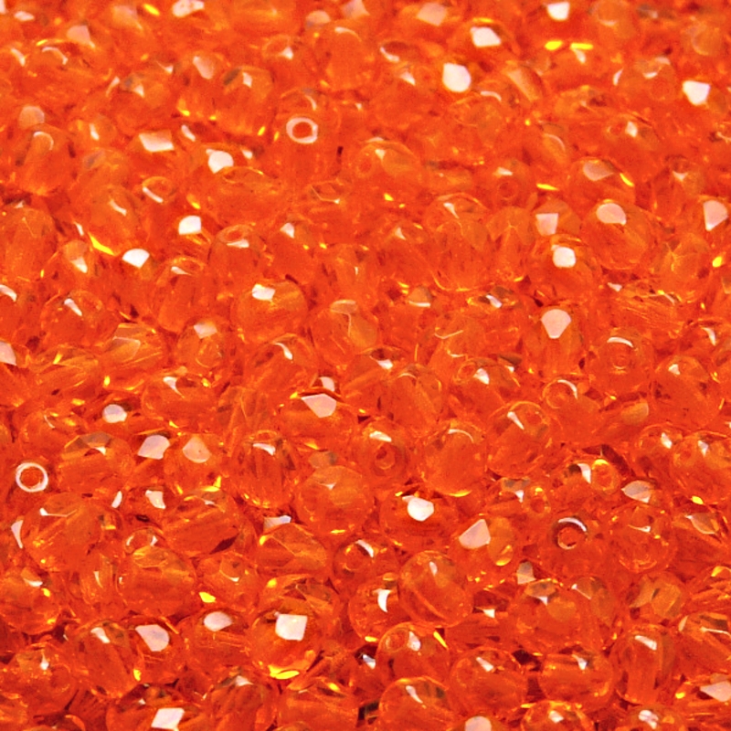 100pcs Czech Fire Polished Faceted Glass Beads Round 4mm Hyacinth