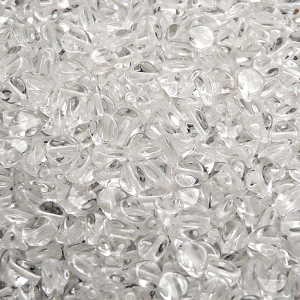 100pcs Czech Pressed Glass Pinch Beads 5mm Crystal