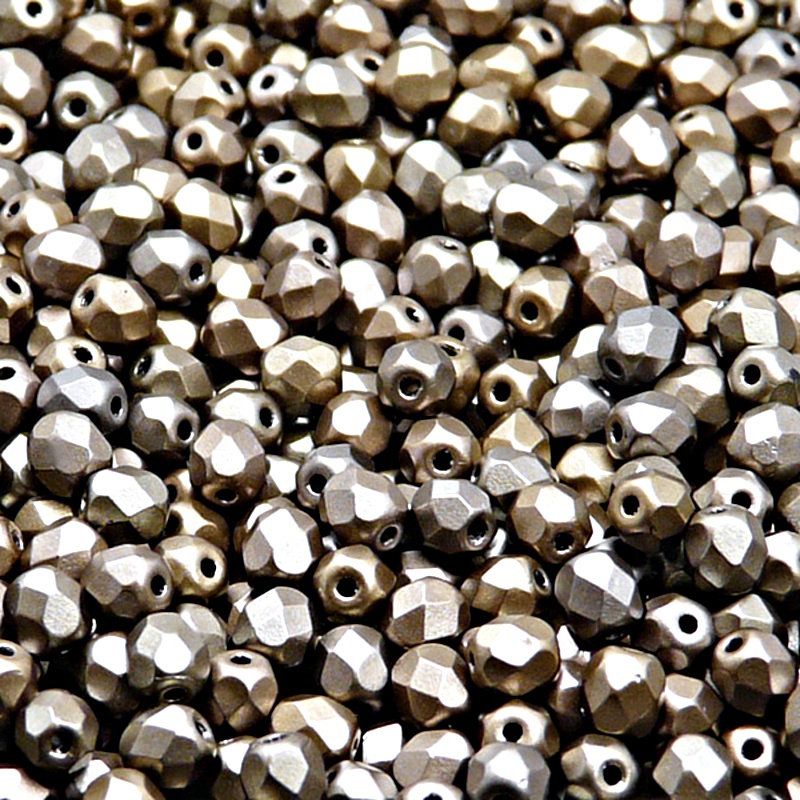100pcs Czech Fire Polished Faceted Glass Beads Round 4mm Crystal Bronze Gray Rainbow Matte
