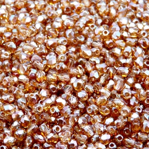 100pcs Czech Fire Polished Faceted Glass Beads Round 3mm Crystal Venus